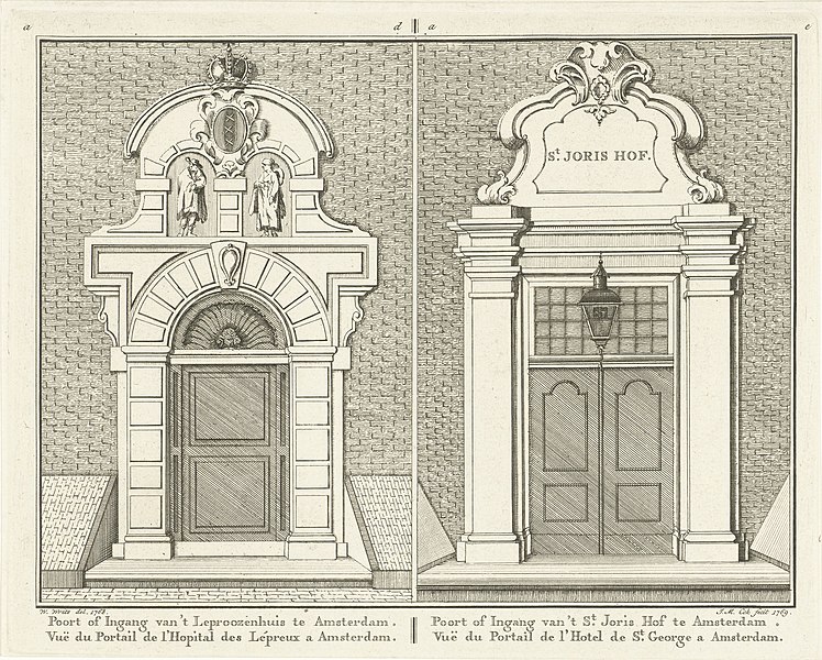 File:Poort van het Leprozenhuis en van het St. Jorishof te Amsterdam, RP-P-1878-A-755.jpg