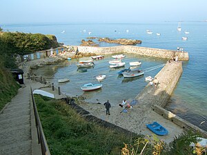 Port Racine à marée haute.