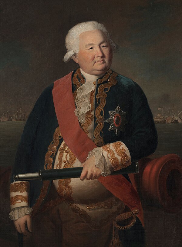 Portrait of Admiral Sir Edward Hughes, circa 1786, Great Britain, artist unknown. Gift of the family of Burton Boys, 2006. Museum of New Zealand Te Pa