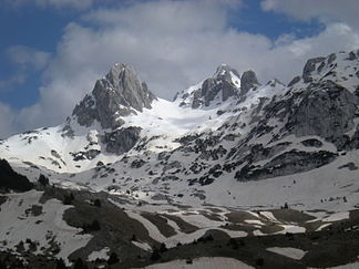 The highest peaks of Prenj in spring