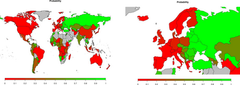 Probability that countries achieve their Paris Agreement Goals according to their nationally determined contributions (NDCs) Probability that countries achieve their Paris Agreement Goals according to their nationally determined contributions (NDCs).webp