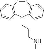 Structural formula of protriptyline