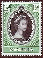 Coronation stamp, 1953