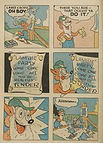 Thumbnail for File:Real Funnies - Issue 1 (January 1943) - Bernie the Fox - Page 3.jpg