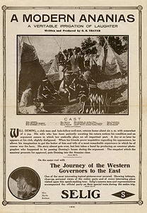 Dépliant de sortie pour UN ANANIAS MODERNE, 1912.jpg