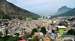 Rocinhan favela Rio de Janeirossa vuonna 2010.