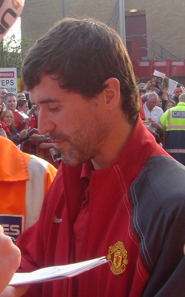 Keane with Manchester United in 2005