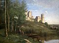 Ruins of the Chateau of Pierrefonds by Corot, c. 1866-67.jpg
