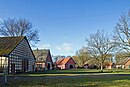 Rundling with driveways, the village square and its courtyards and the chapel