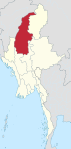 Sagaing Region in Myanmar.svg