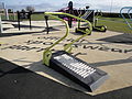 The treadmill at the outdoor gym off Culver Parade, Sandown, Isle of Wight.