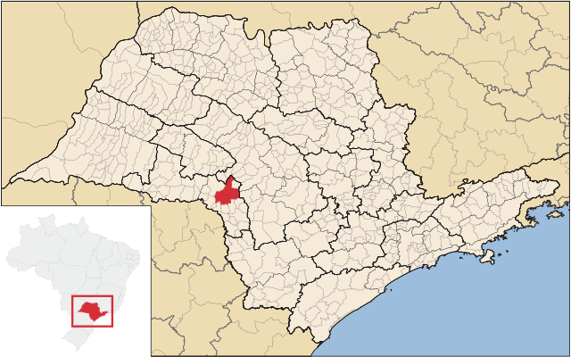 Localização de Santa Cruz do Rio Pardo em São Paulo