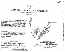 Townsite Sapho 1895 