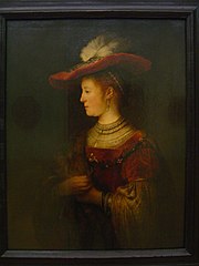 Portrait de Saskia avec un chapeau