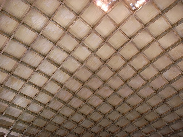 Interior of the gridshell Savill Building