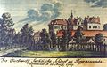 Dezember 2012 Schloss Hoyerswerda im Jahr 1787 von Johann Gottfried Schultz