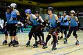 * Nomination Roller derby team from Toulouse, warming up at half-time of their match against Sheffield --PierreSelim 06:18, 1 April 2014 (UTC) * Promotion Good quality. --Wikijunkie 09:06, 7 April 2014 (UTC)