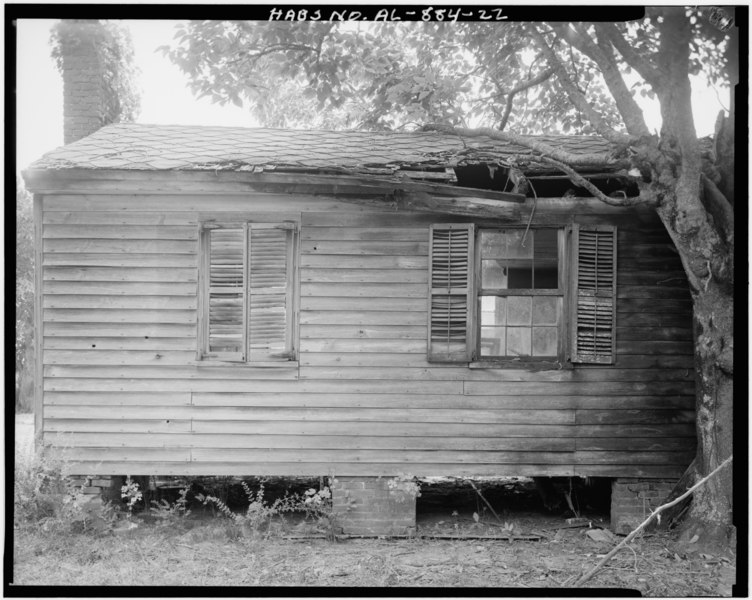 File:Shutter and window detail - Josiah Haigler Plantation House, County Highway 37 North of U.S. Highway 80, Burkville, Lowndes County, AL HABS ALA,43-BURK.V,3A-22.tif