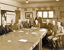 Signing the First Narrows Bridge agreement, May 1934 Signing the First Narrows Bridge Agreement (7007002962).jpg