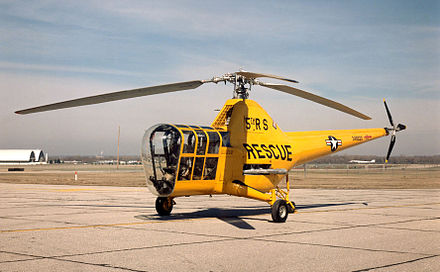 A Sikorsky YR-5A at the National Museum of the United States Air Force in Dayton, Ohio
