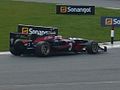 AC Milan car on track at Silverstone Circuit (2010)