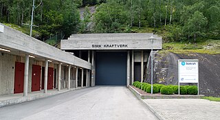 <span class="mw-page-title-main">Sima Hydroelectric Power Station</span> Dam in Eidfjord