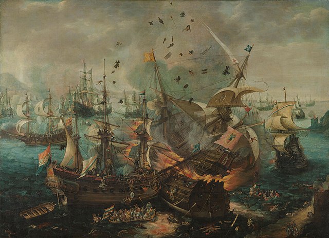 The Battle of Gibraltar, 1607.