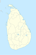 Central på en karta över Sri Lanka