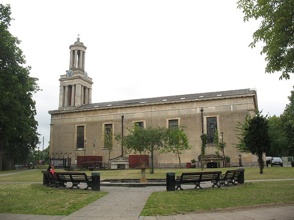 St Matthew's Church, Brixton where John and Norma Major married in 1970