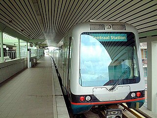 <span class="mw-page-title-main">De Akkers metro station</span> Metro station in Spijkenisse, Netherlands