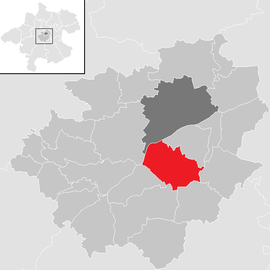 Poloha obce Steinhaus v okrese Wels-vidiek (klikacia mapa)
