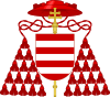 Stemma cardinalizio di Oliviero Carafa