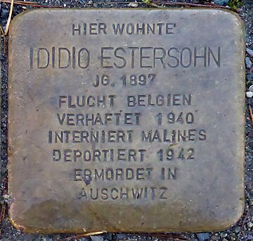 Liste der Stolpersteine in Olbernhau