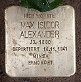 Max Isidor Alexander, Sybelstraße 42, Berlin-Charlottenburg, Deutschland