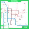 Streckennetz der Straßenbahn Graz 1950