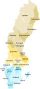 Liste des châteaux suédois