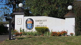 <span class="mw-page-title-main">Embassy of Sweden, Canberra</span> Swedens embassy in Canberra, Australia