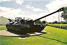 The T5E1 as mounted on the T28 super-heavy tank T28 Front Quarter.jpg