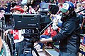 Camera operator in a sports stadium 2023 World Men's Handball Championship