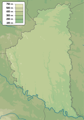 Location map Ukraina Ternopilin alue