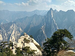 Mount Hua, a famous attraction. The Chess Pavilion, Huashan, China.jpg