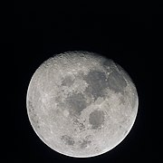 La Lune vue peu après le décollage