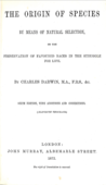 The Origin of Species, Sixth Edition (1872).