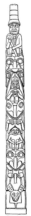 A sketch of a totem pole