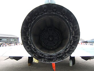 Nozzle of an M53 installed in a Mirage 2000B Tuyere Mirage 2000B.jpg