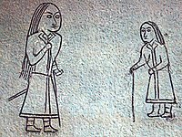 Göktürk petroglyphs from Mongolia (6th to 8th century).[41]