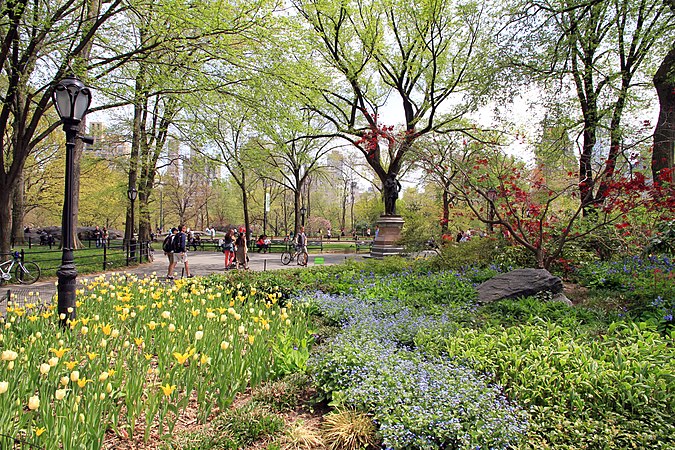 圖為美國紐約中央公園一隅，該公園於1857年正式開放予民眾參觀。