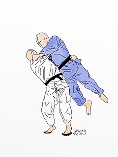 Utsuri goshi Judo technique