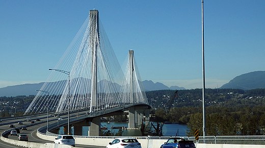 The new Port Mann Bridge, crossing the Fraser River