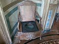 Ein toalettstol på slottet Château de Vaux-le-Vicomte i Frankrike.